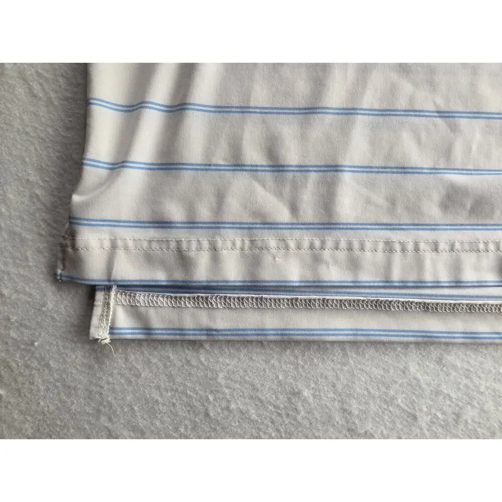 Bandon Dunes Golf Resort Eco Tek Striped Polo Size Large